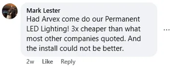 Google review screenshot for Arvex Solutions from Mark Lester